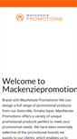 Mobile Screenshot of mackenziepromotions.com